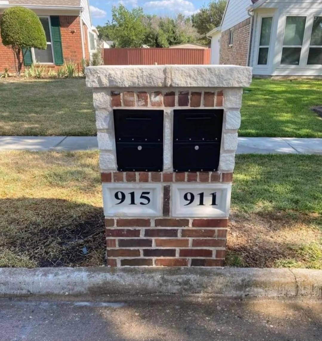 HOA community cluster mailboxes in neighborhood