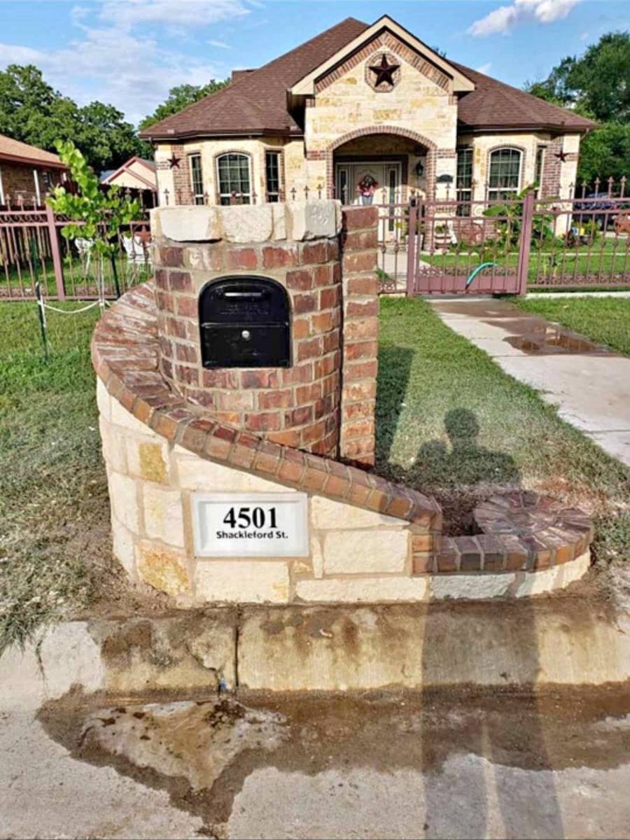 Residential home mailbox DFW neighborhood