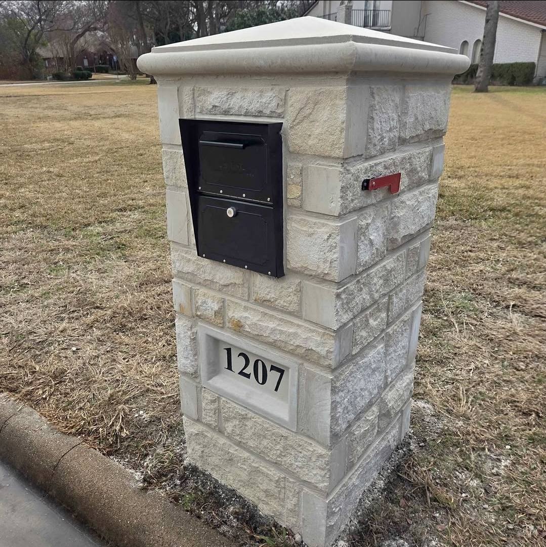 Decorative mailbox installation Keller TX
